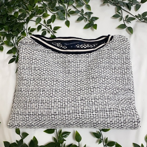 French Connection black and white sweater - Picture 3 of 4